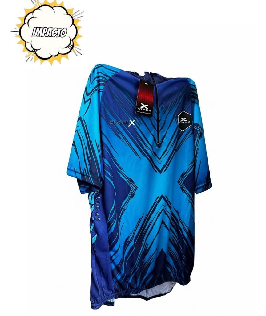Camiseta de ciclista Azul-Celeste